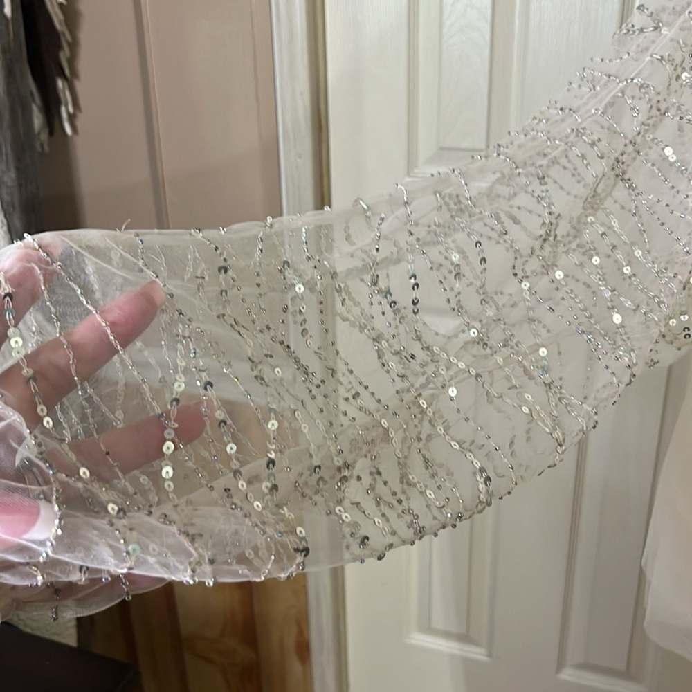 Forever That Girl Embellished Sheer Top - New Small (256T) - Picture 2 of 7
